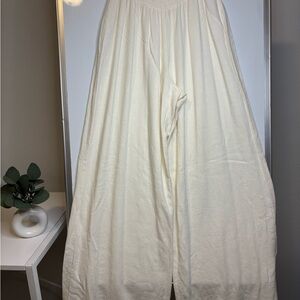 Vici Cream Textured Pants